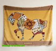 Hermes Vintage Horse Art Flannel Throw Blanket Wall Hanging Tapestry IMG_5411